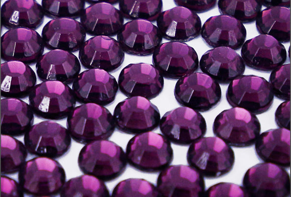 Amethyst (Dark Purple) Glass Rhinestones