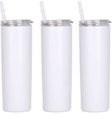 30oz Skinny Straight Sublimation Tumblers 2 Pack