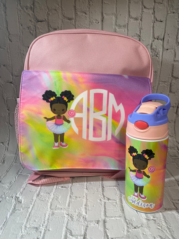 Custom Children Backpack with Matching Tumbler